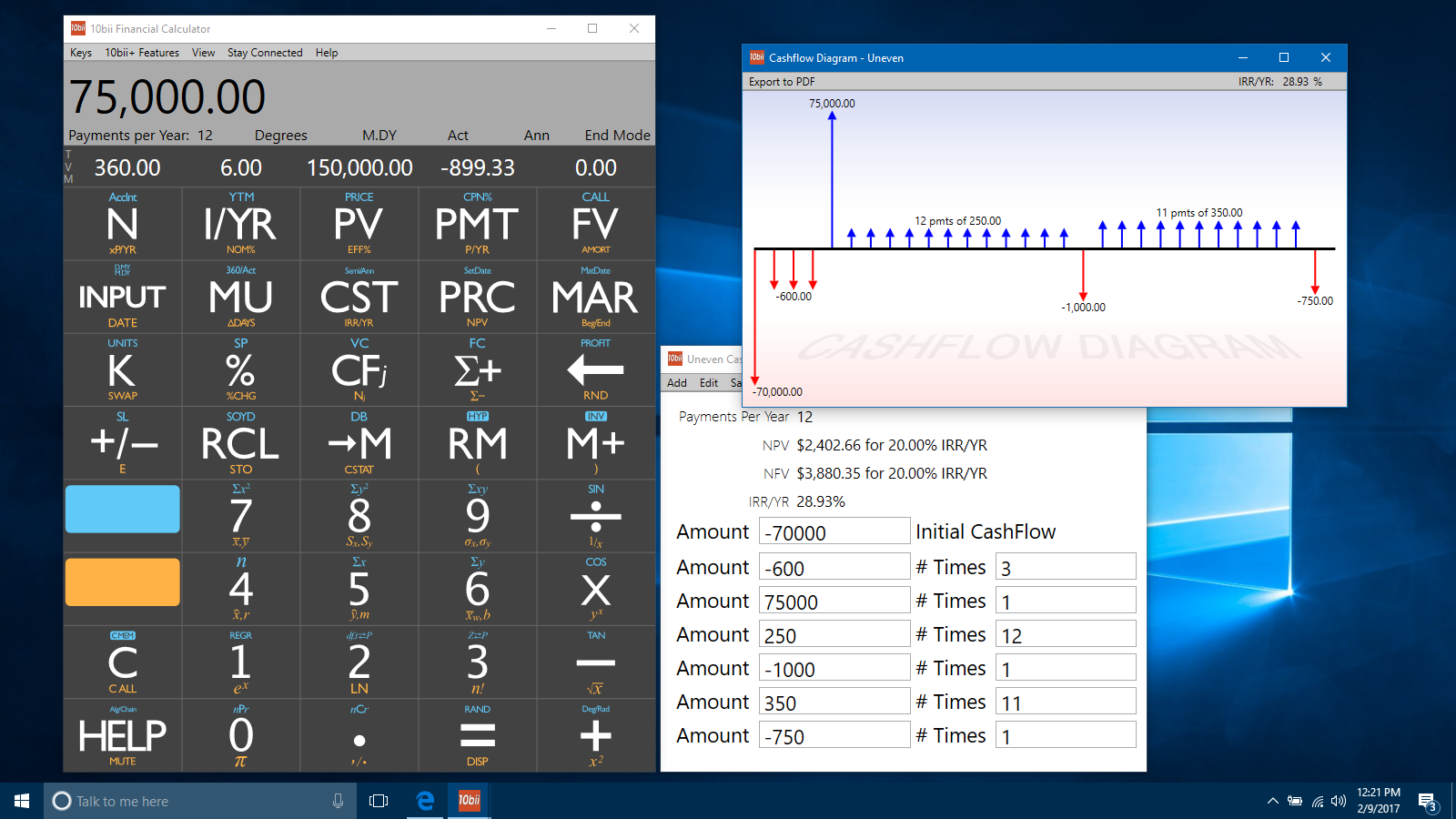10bii Financial Calculator App For Windows